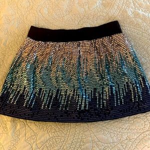 Free people sequin mini skirt